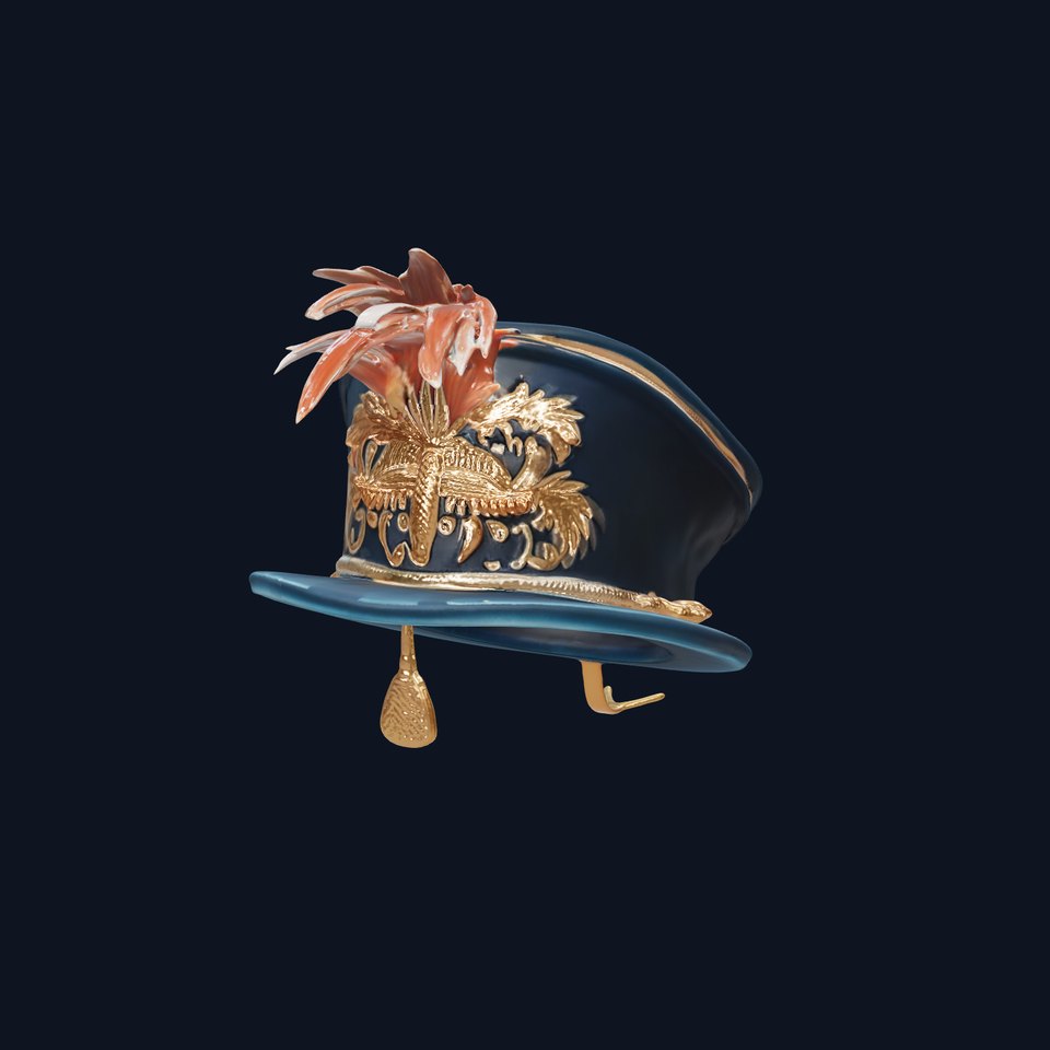 Ornate Military Hat D Model Pack